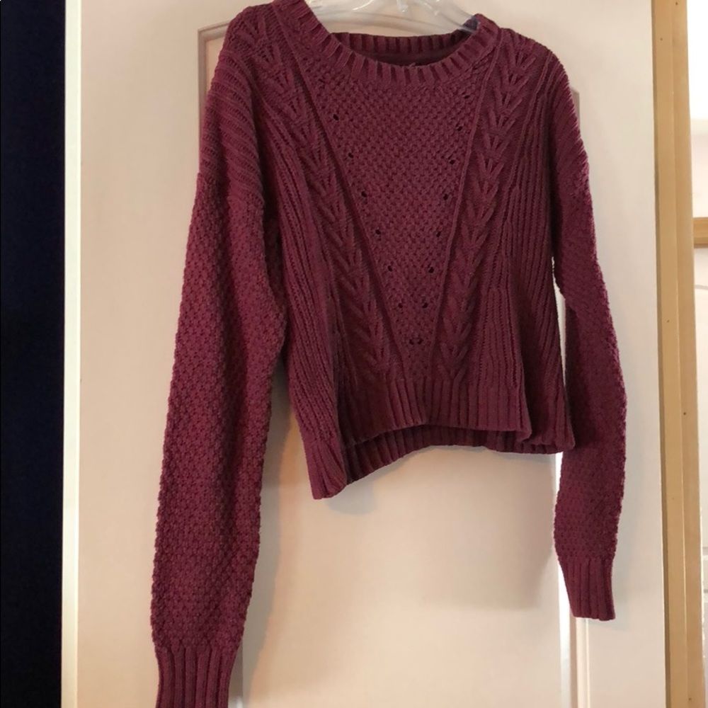Sweater crop top